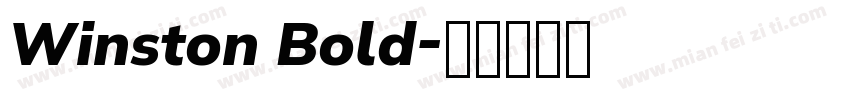 Winston Bold字体转换